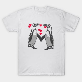 African Penguin Valentines T-Shirt